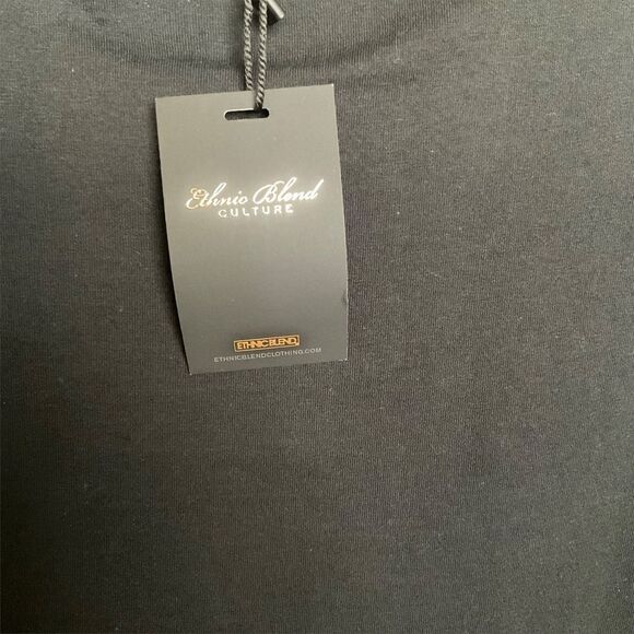ETHNIC Blend Culture Men's Black Short Sleeve T-shirt NWT Size L - Picture 7 of 7